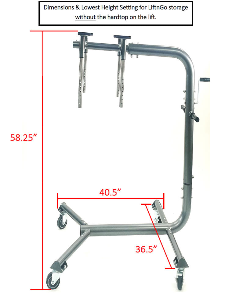 LIFTnGO® for JEEP® WRANGLER & FORD® BRONCO Hard Top Removal Storage Tool/Hoist/Lift